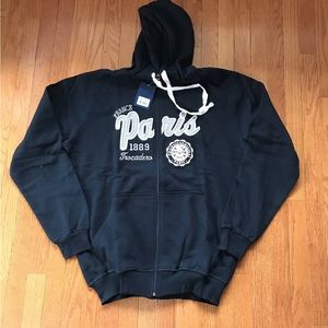 Paris France Trocadero Full Zip Hoodie Sweatshirt NWT